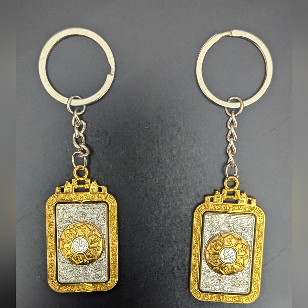 A Pair Of Dewachen Tibetan Keychains For Couples, Perfect Valentines Gift